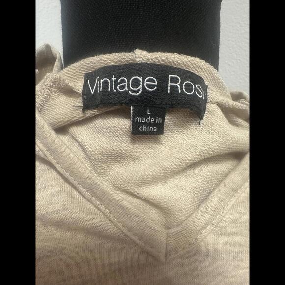 New Vintage Rose Pull Over Light Weight Hoodie Women's Size Large - Picture 5 of 5